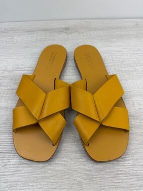 Mercedes Castillo Amelea Leather Sandals Yellow Size 7.5 / 37.5